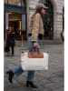 maison héritage PARIS Skórzany shopper bag "Dax" w kolorze kremowo-jasnobrązowym - 58 x 34 x 15 cm