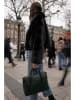 maison héritage PARIS Leren handtas "Elara" donkergroen - (B)35 x (H)26 x (D)12 cm