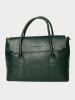 maison héritage PARIS Leren handtas "Elara" donkergroen - (B)35 x (H)26 x (D)12 cm