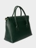 maison héritage PARIS Leren handtas "Elara" donkergroen - (B)35 x (H)26 x (D)12 cm