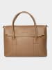 maison héritage PARIS Leder-Henkeltasche "Elara" in Hellbraun - (B)35 x (H)26 x (T)12 cm