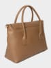 maison héritage PARIS Leren handtas "Elara" lichtbruin - (B)35 x (H)26 x (D)12 cm