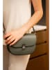 maison héritage PARIS Leder-Schultertasche "Nelly" in Khaki - (B)21 x (H)15 x (T)7 cm