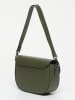 maison héritage PARIS Leder-Schultertasche "Nelly" in Khaki - (B)21 x (H)15 x (T)7 cm
