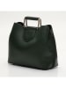 maison héritage PARIS Leder-Henkeltasche "Dalia" in Dunkelgrün - (B)30 x (H)24 x (T)16 cm
