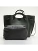 maison héritage PARIS Leder-Shopper "Prun" in Dunkelgrün - (B)41 x (H)26 x (T)16 cm