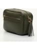 maison héritage PARIS Leder-Umhängetasche "Gaby" in Khaki - (B)28 x (H)22 x (T)8 cm