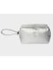 maison héritage PARIS Leder-Kosmetiktasche "Aby" in Silber - (B)21 x (H)12 x (T)9 cm