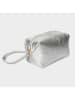 maison héritage PARIS Leder-Kosmetiktasche "Aby" in Silber - (B)21 x (H)12 x (T)9 cm
