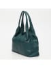 maison héritage PARIS Leder-Schultertasche "Tikki" in Dunkelgrün - (B)40 x (H)28 x (T)14 cm
