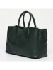 maison héritage PARIS Leren handtas "Milia" donkergroen - (B)40 x (H)22,5 x (D)16 cm