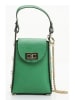 maison héritage PARIS Leder-Handytasche "Vera" in Grün - (B)12 x (H)17 x (T)5 cm