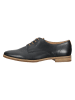 Gabor Leder-Schnürschuhe in Schwarz/ Hellbraun