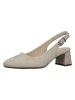 Gabor Leder-Slingpumps in Beige