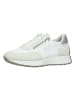 Paul Green Leder-Sneakers in Weiß/ Creme/ Silber