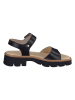 Paul Green Leder-Sandalen in Schwarz