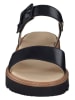 Paul Green Leder-Sandalen in Schwarz