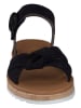 Paul Green Leder-Sandalen in Schwarz