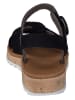 Paul Green Leder-Sandalen in Schwarz