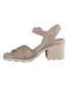 Paul Green Leder-Sandaletten in Beige