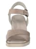 Paul Green Leder-Sandaletten in Beige