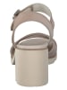 Paul Green Leder-Sandaletten in Beige