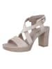Paul Green Leder-Sandaletten in Beige
