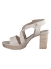 Paul Green Leren haksandalen beige