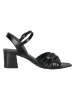 Paul Green Leder-Sandaletten in Schwarz