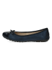 Caprice Leder-Ballerinas in Dunkelblau