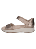 Caprice Leder-Sandalen in Hellbraun