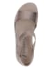 Caprice Leren sandalen lichtbruin