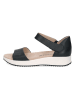 Caprice Leren sandalen donkerblauw