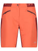 CMP 3-in-1 fietsshort oranje/bordeaux