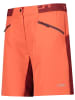 CMP 3in1-Fahrradshorts in Orange/ Bordeaux