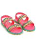 Billieblush Sandalen in Pink/ Gelb/ Grün