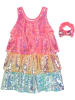 Billieblush 2-delige outfit roze/geel/lichtblauw