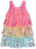 Billieblush 2-delige outfit roze/geel/lichtblauw