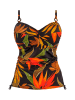 FANTASIE SWIM Tankini-Oberteil in Schwarz/ Orange