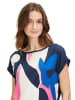 BETTY & CO Shirt in Dunkelblau/Pink