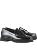 Högl Leren mocassins "Stanley" zwart