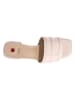 Högl Leder-Pantoletten "Cleo" in Creme