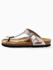 Sunbay Teenslippers "Camelia" zilverkleurig