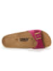 Sunbay Leren slippers "Jasmin" fuchsia