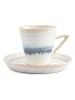 Salt and Pepper 4-delige set: koppen "Stripes" wit/blauw - 180 ml