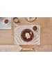 OYOY living design 2-delige set: placemats "Zebura" crème/beige - (L)34 x (B)45 cm