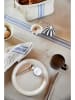 OYOY living design 2er-Set: Geschirrtücher ''Linu'' in Beige/ Blau - (L)45 x (B)45 cm
