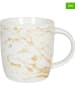 Könitz 2-delige set: mokken "Golden Splash" wit/goudkleurig - 400 ml