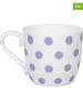 Könitz 2er-Set: Jumbotassen "Dots" in Weiß/ Lila - 425 ml