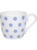 Könitz 2-delige set: mokken "Dots" wit/blauw - 425 ml